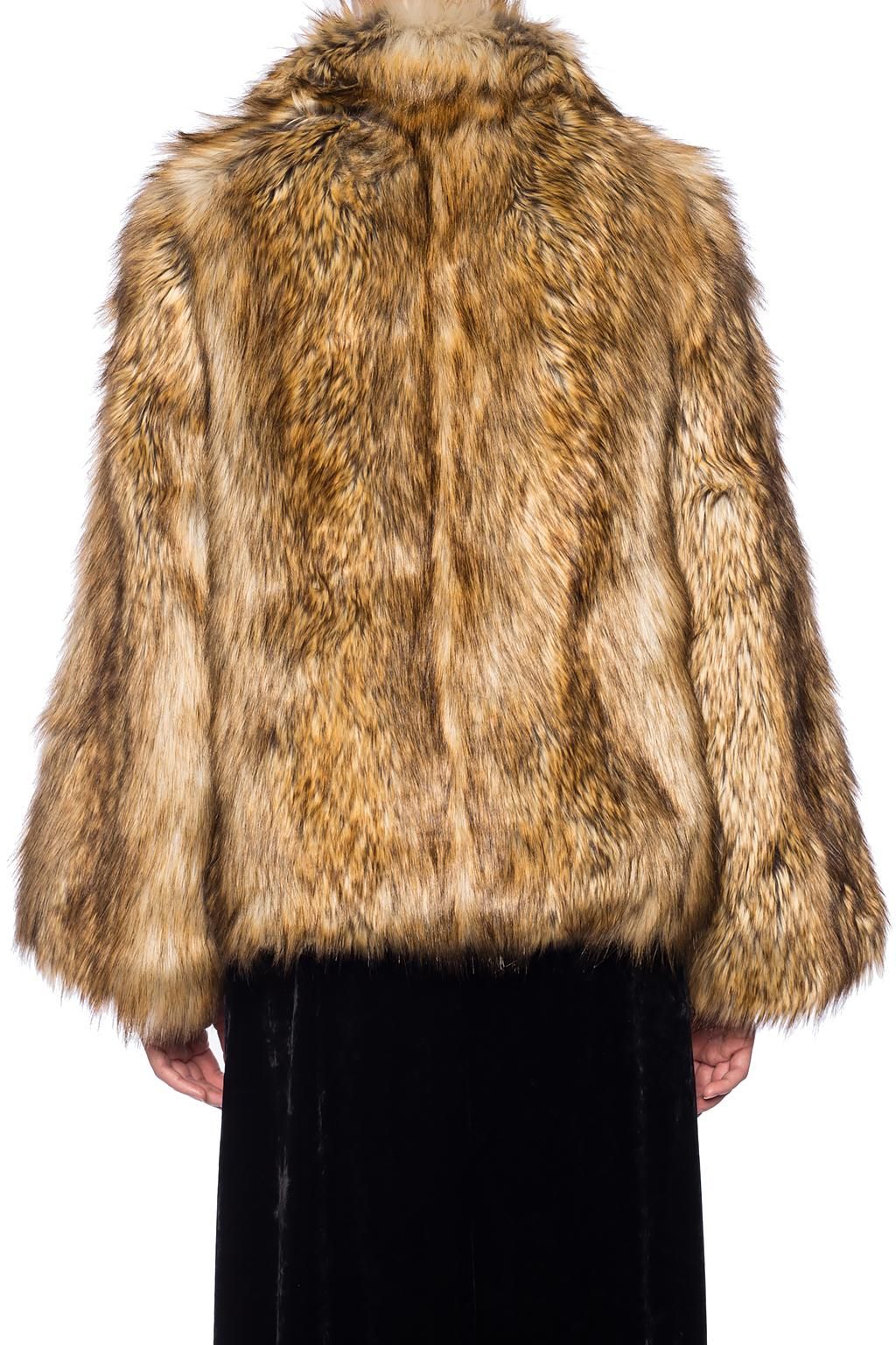 Eco Luxe Brown Faux Fur Jacket