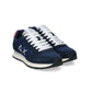 Elegant Dark Blue Suede Men's Sneakers