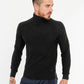 Chic High-Collar Black Sweater