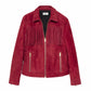 Suede Fringe Goat Leather Jacket