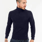 High-Collar Cozy Sweater in Blue