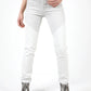Chic High-Waisted Skinny Textured Trousers