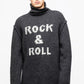 Chic Gray Alpaca Blend Roundneck Pullover