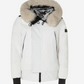 Elegant Four-Pocket Jacket with Genuine Fox Fur Hood