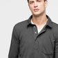 Elevated Casual Long Sleeve Polo Tee