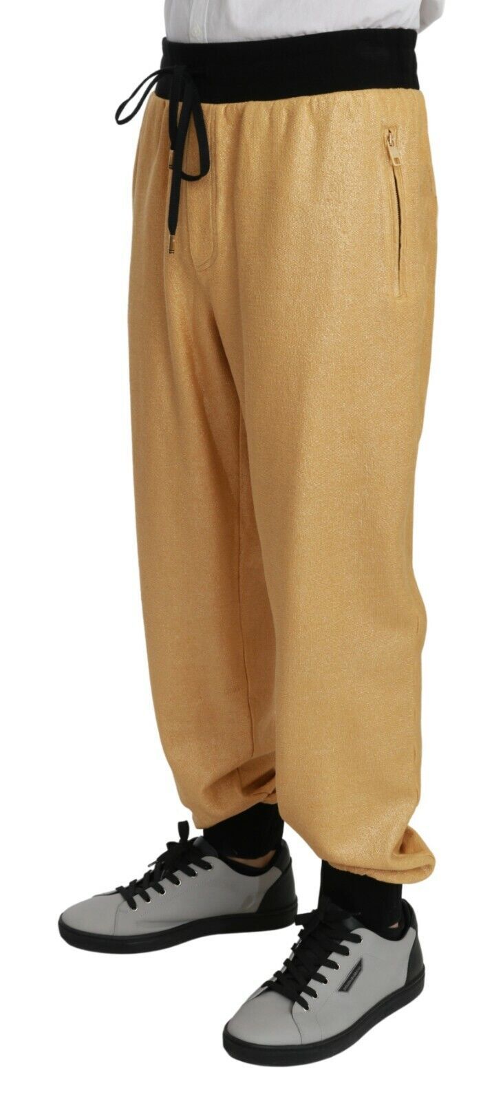 Golden Couture Stretch Cotton Trousers