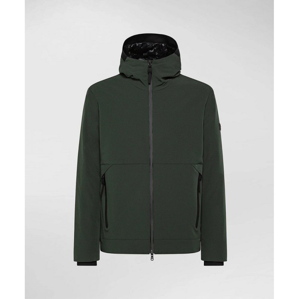 Sleek Military Green Tech Jacket