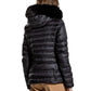 Chic Black Fur-Trimmed Winter Jacket