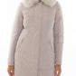 Chic Gray Goose Down Jacket with Luxe Fox Fur Hood