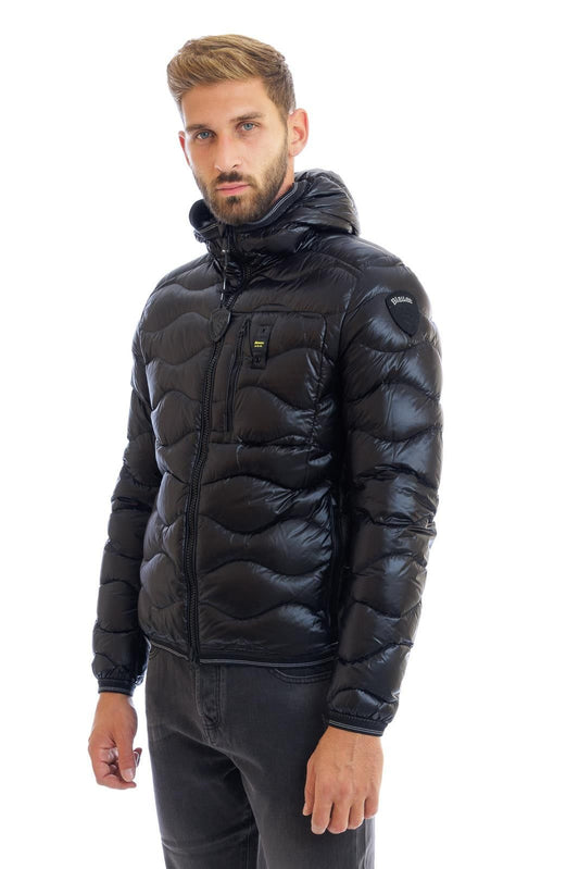 Sleek Black Goose Down Jacket