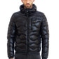 Sleek Black Goose Down Jacket