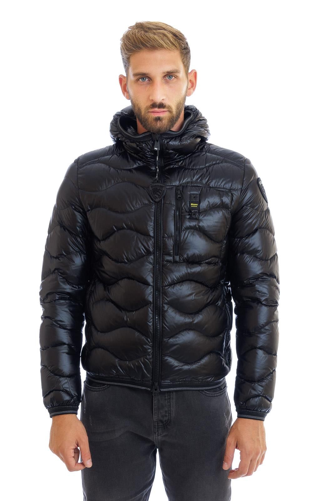 Sleek Black Goose Down Jacket