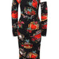 Chic One-Shoulder Floral Sheath Dress