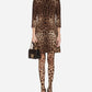 Elegant Leopard Print Crêpe Dress