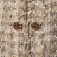 Elegant Tweed-Weave Cotton Coat with Jewel Buttons
