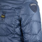 Classic Blue Nylon Jacket with Logo Accents