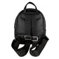 Elegant Black Designer Backpack with Logo Detailing