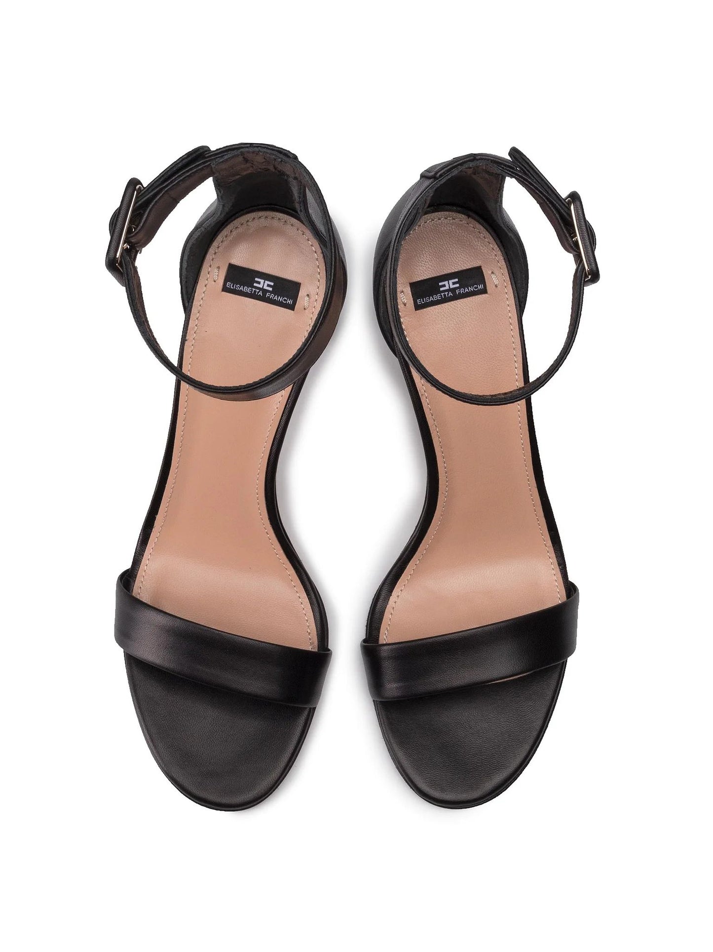 Elegant Ankle Strap Calfskin Sandals