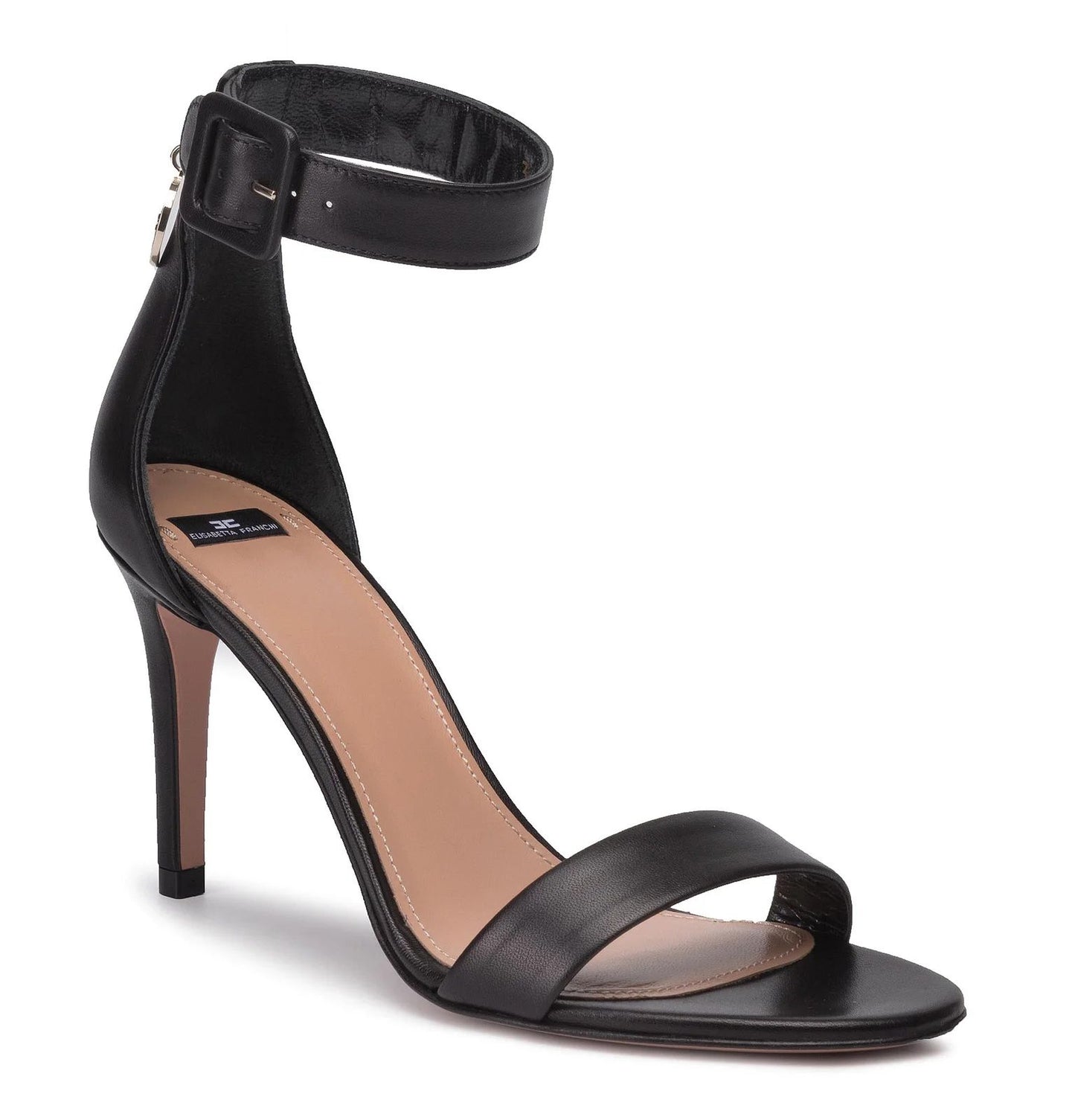 Elegant Ankle Strap Calfskin Sandals