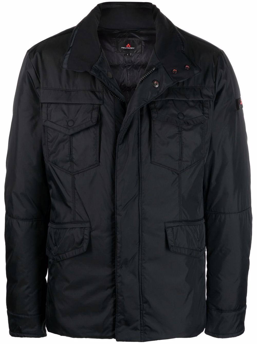 Chic Black 4-Pocket Goose Down Jacket