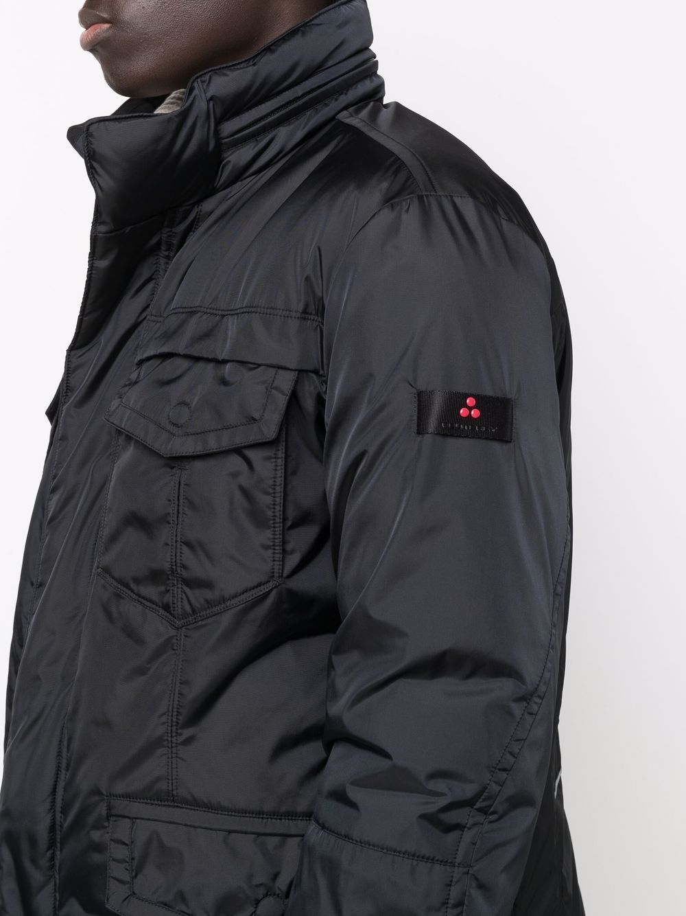 Chic Black 4-Pocket Goose Down Jacket