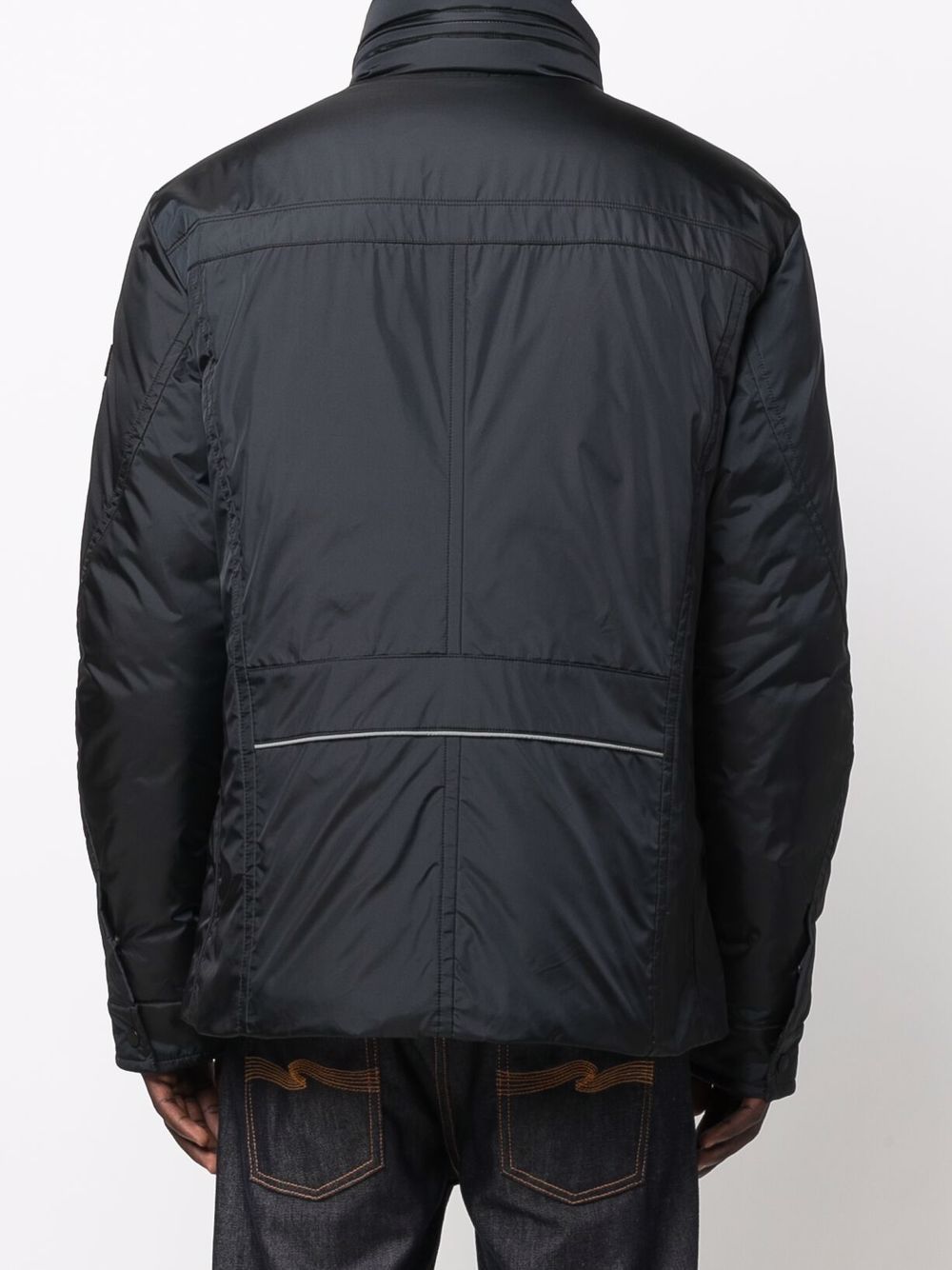 Chic Black 4-Pocket Goose Down Jacket