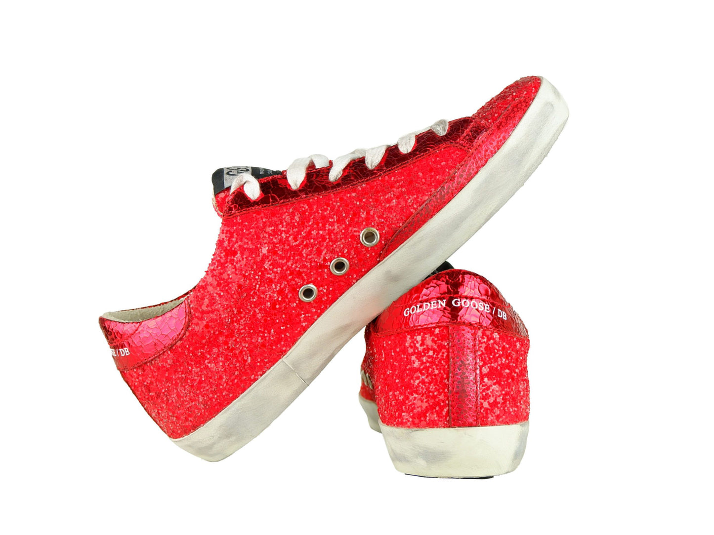 Red Glitter Italian Sneakers