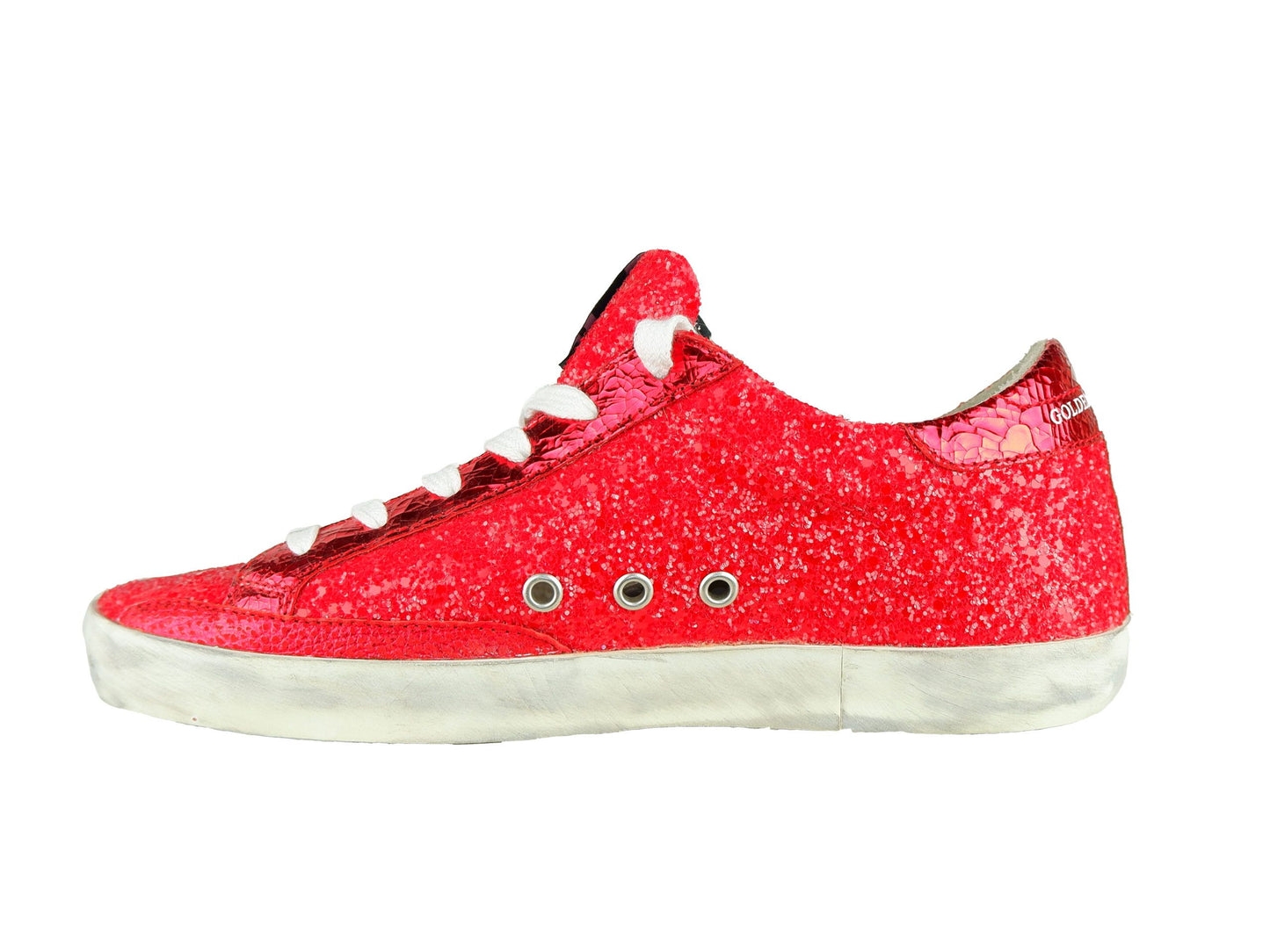 Red Glitter Italian Sneakers