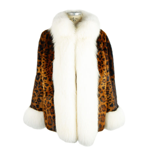 Wild Elegance Leopard Fur Jacket