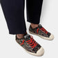 Sequin-Embellished Leather Sneakers