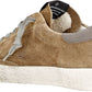 Suede Leather Sneakers with Star Detail