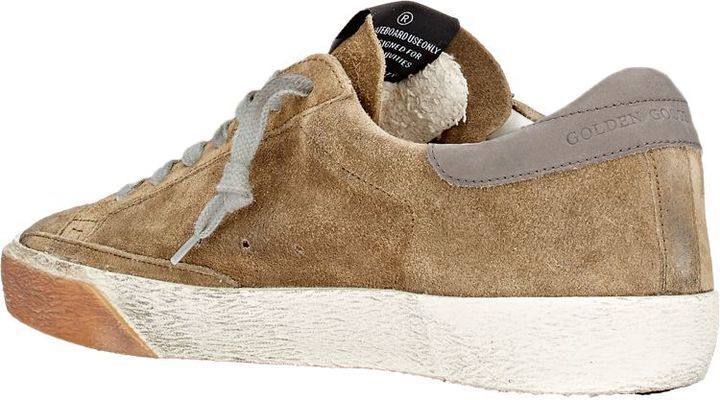 Suede Leather Sneakers with Star Detail