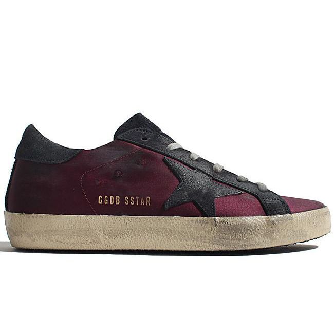 Dark Violet Italian Sneakers with Suede Accents