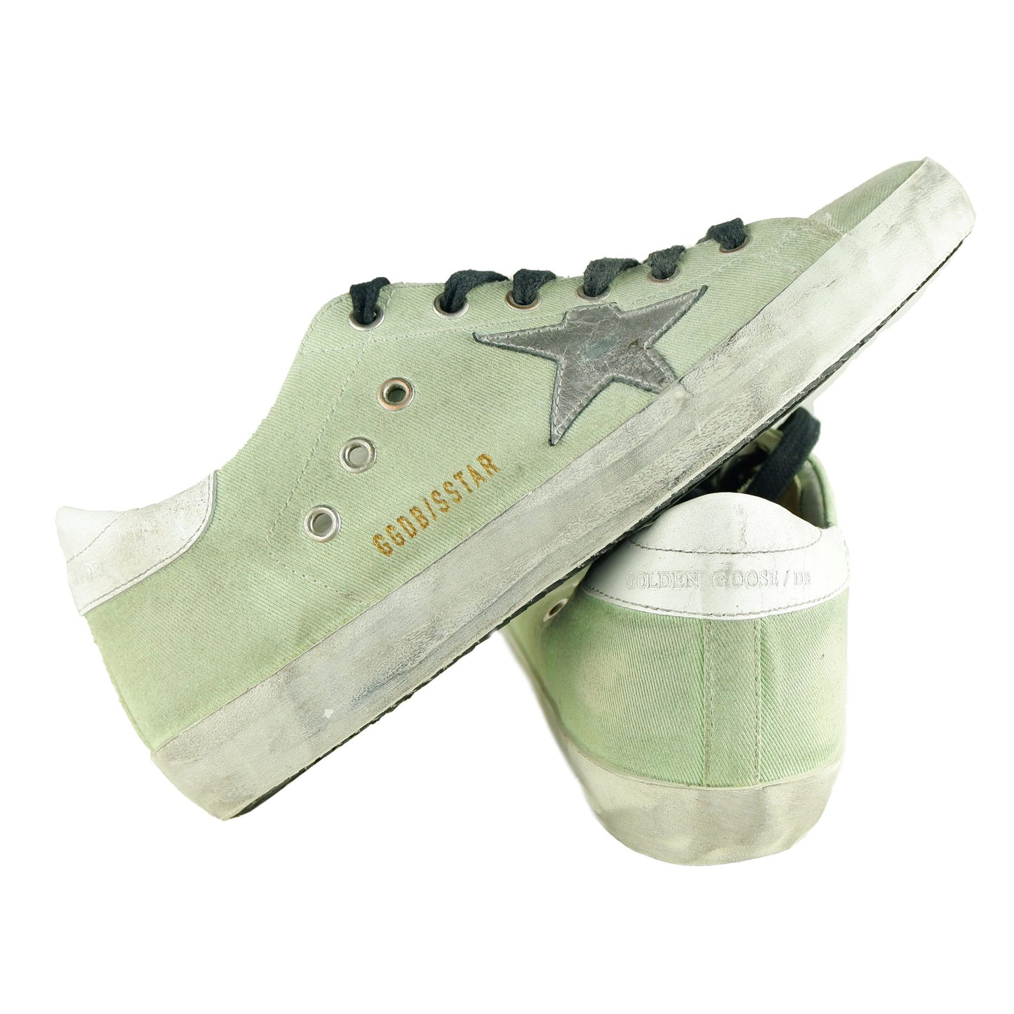 Chic Light Green Canvas Sneakers