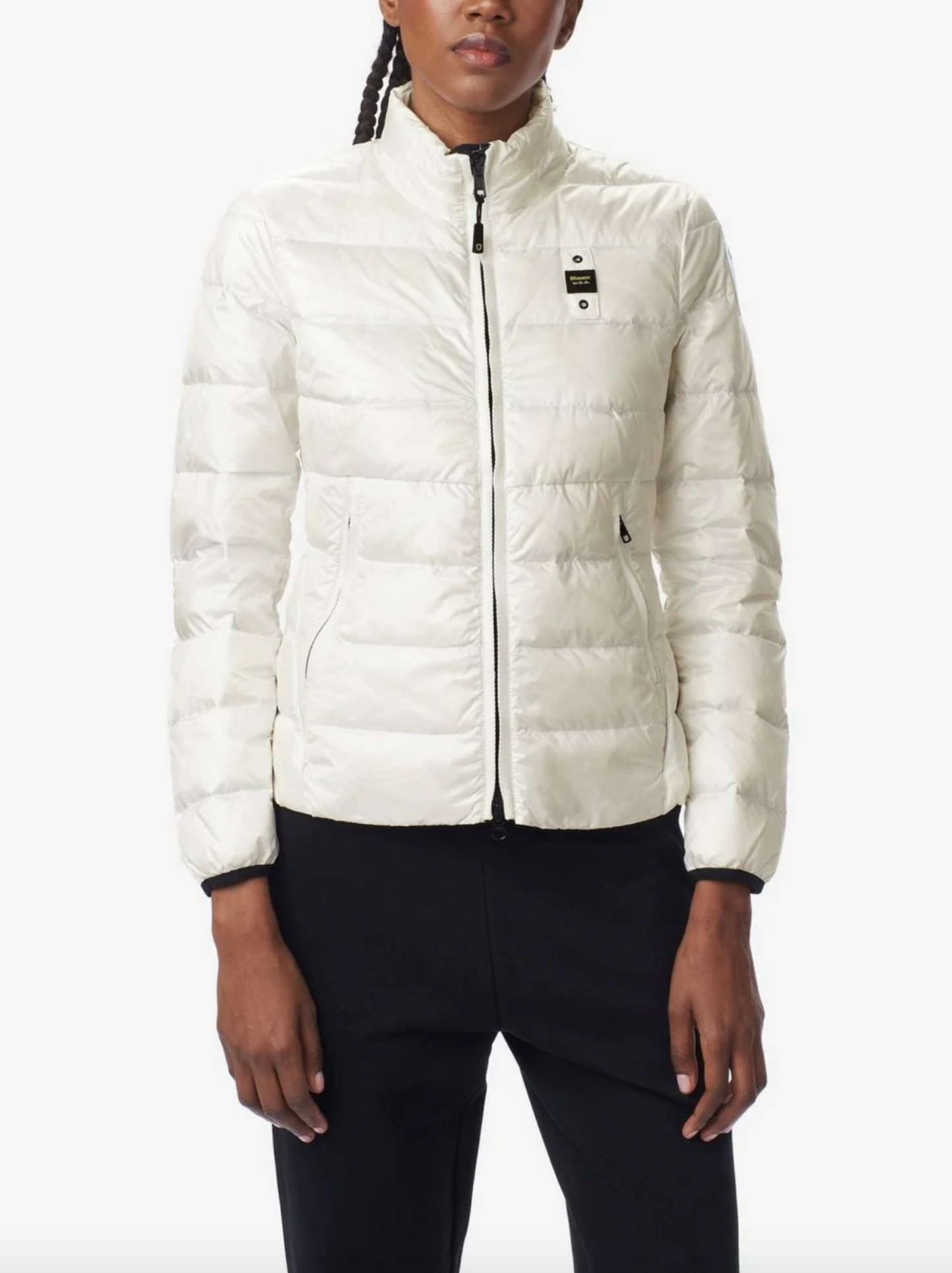 Elegant White Goose Down Jacket