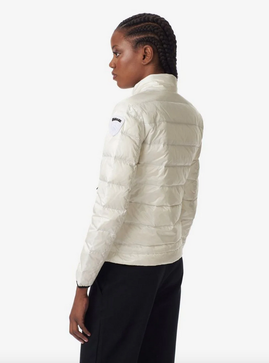 Elegant White Goose Down Jacket