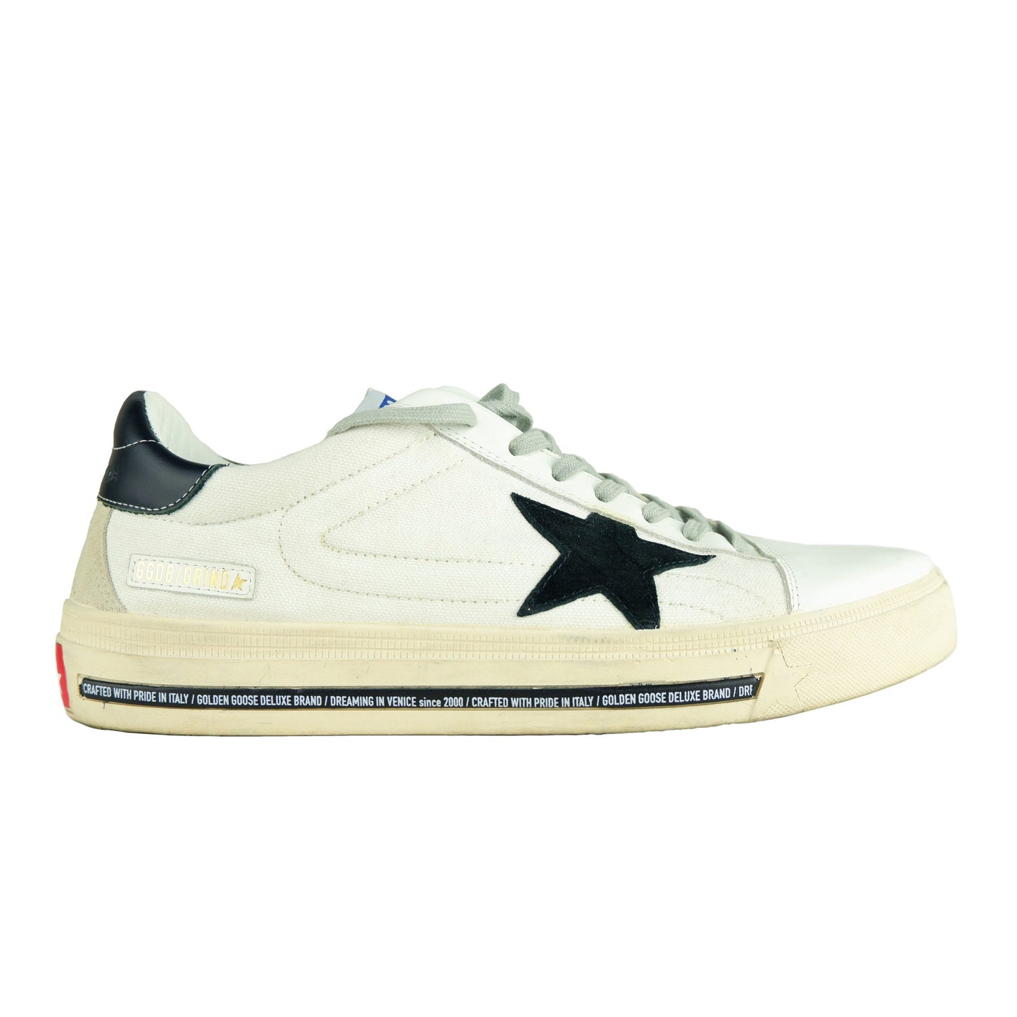 Chic White Calfskin Men's Sneakers