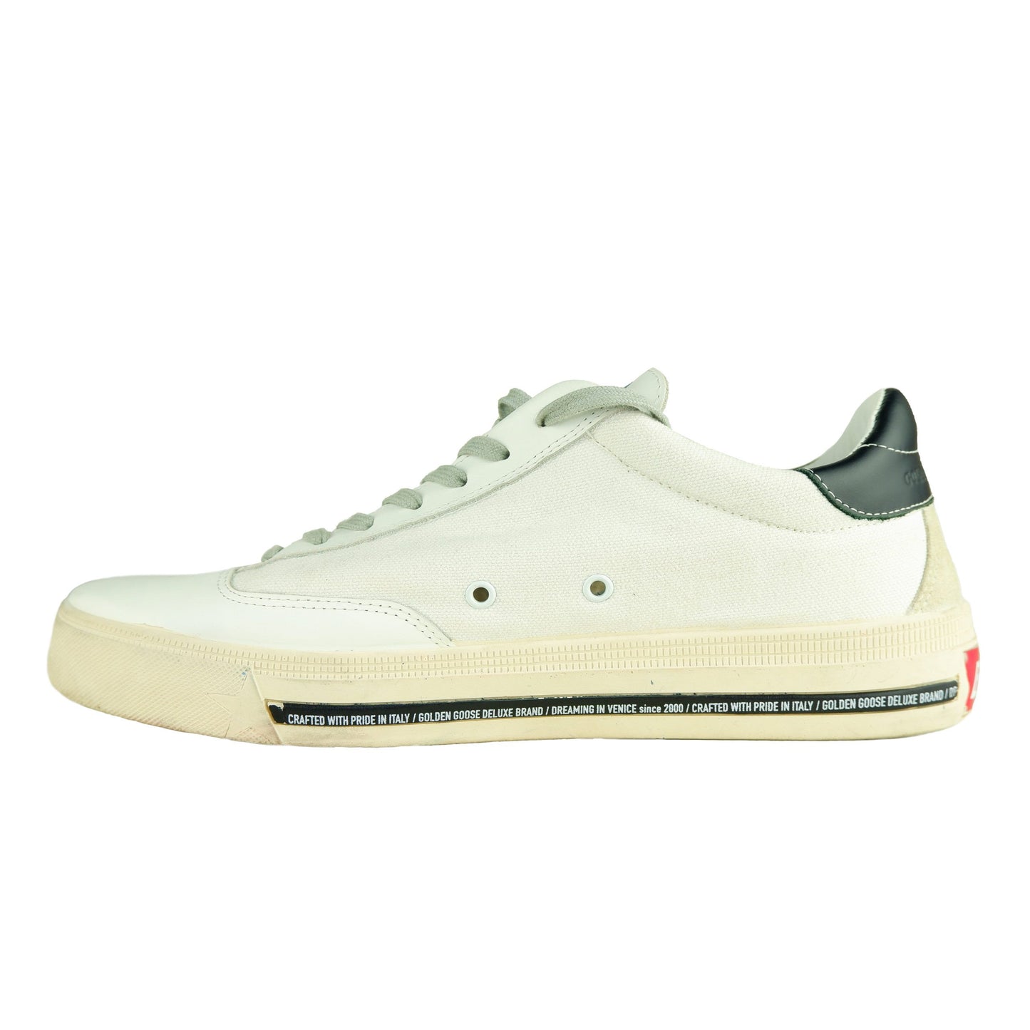 Chic White Calfskin Men's Sneakers