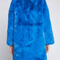 Chic Sapphire Eco-Fur Jacket – Unparalleled Warmth