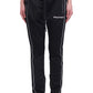 Chic Black Cotton Blend Trousers