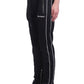 Chic Black Cotton Blend Trousers