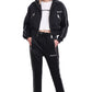 Chic Black Cotton Blend Trousers