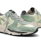 Chic High-Top Suede Sneakers in Light Green