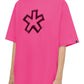 Fuchsia Cotton Tee with Statement Prints