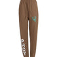 Chic Cotton Jersey Trousers with Logo Print