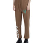 Chic Cotton Jersey Trousers with Logo Print