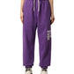 Chic Purple Logo Tracksuit Trousers