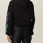 Chic Black Cotton Jacket with Brand Accents