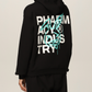Chic Black Cotton Hoodie with Signature Design