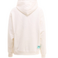 Chic White Cotton Hoodie with Brand Motif